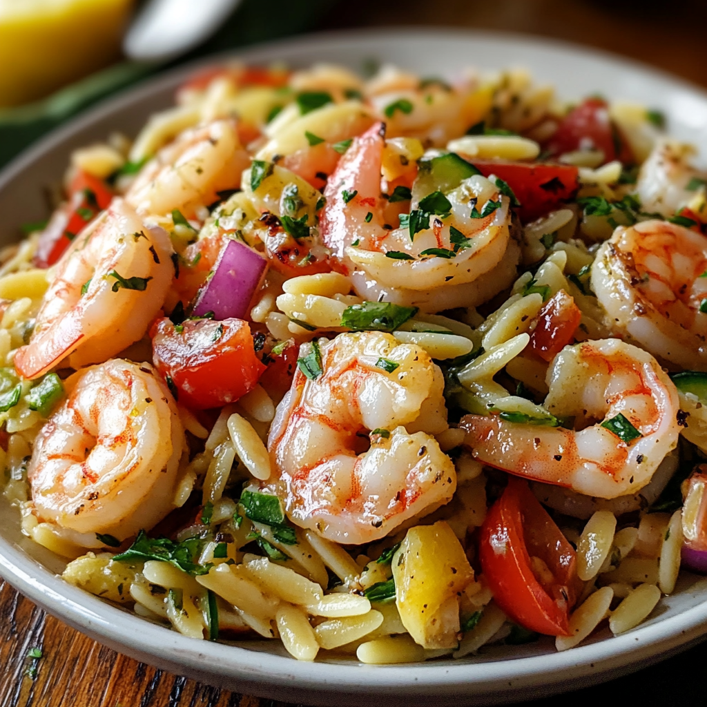 Shrimp Orzo Salad with Lemon Vinaigrette: Easy 25-Minute Meal