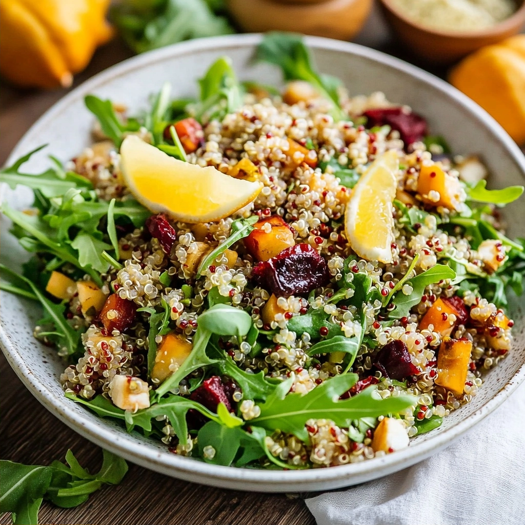 Harvest Salad with Quinoa and Arugula