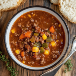 Slow Cooker Hamburger Soup