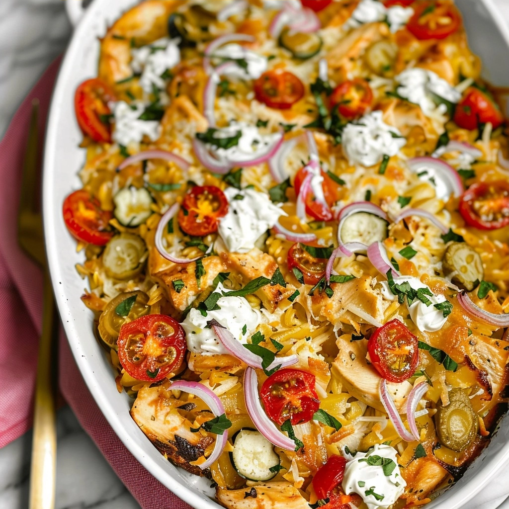 Easy Chicken Tzatziki Casserole